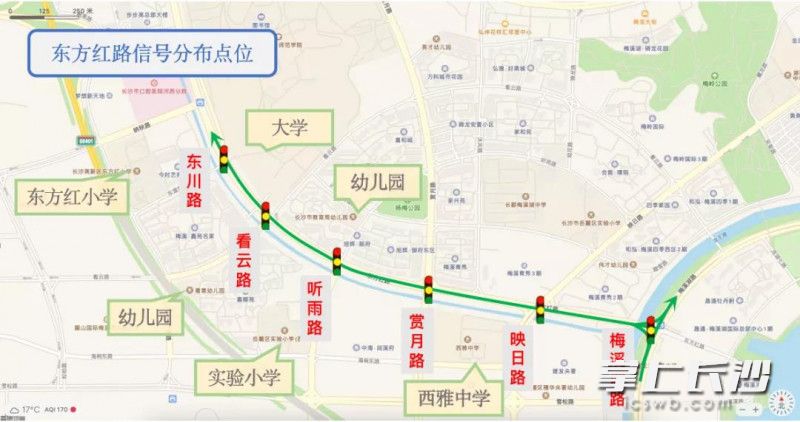 东方红路信号点位分布图