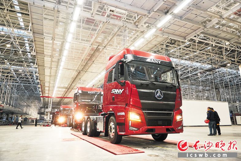 　　三一智联重卡车间今年12月正式投产，大幅提升制造水平和扩充产能规模。 长沙晚报通讯员 曾卫 供图