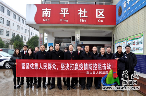 蓝山法院党员干警进社区助力疫情防控.JPG