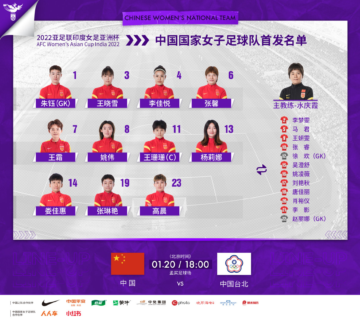 女足U17世界杯：中国队拍摄官方照-新华网
