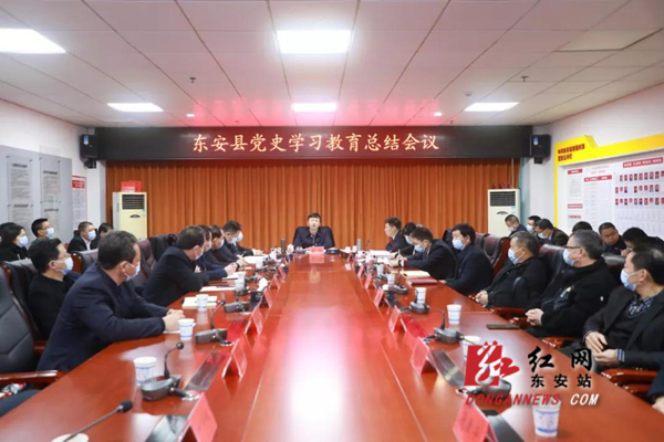 东安县党史学习教育总结会议召开