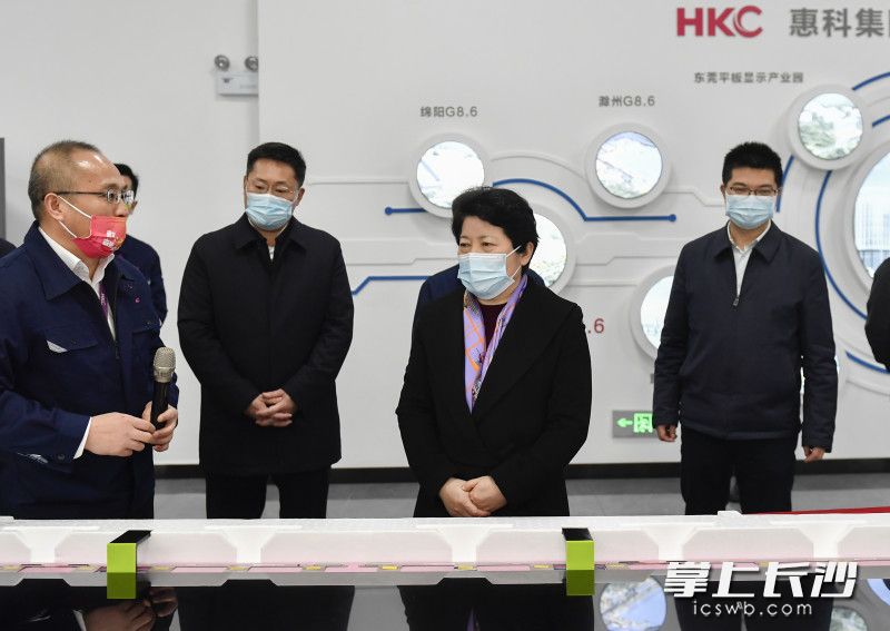 吴桂英调研长沙惠科光电有限公司。