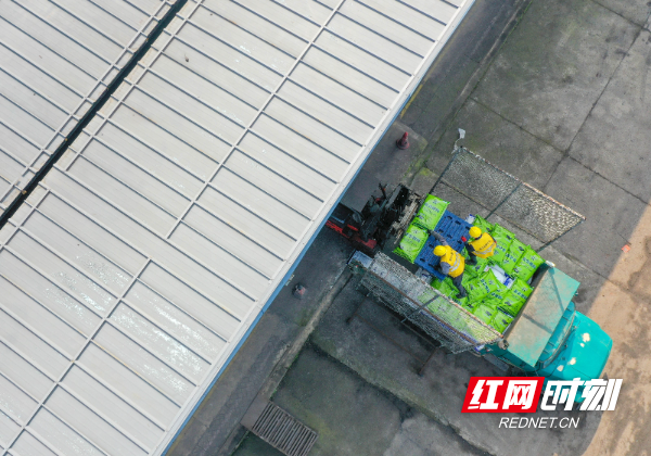  3月2日，在湖南省永州市道州铁路货运站，工人在装运肥料。 (18).jpg