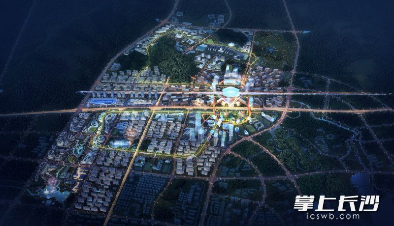 浏阳高铁片区总面积约7.55平方公里