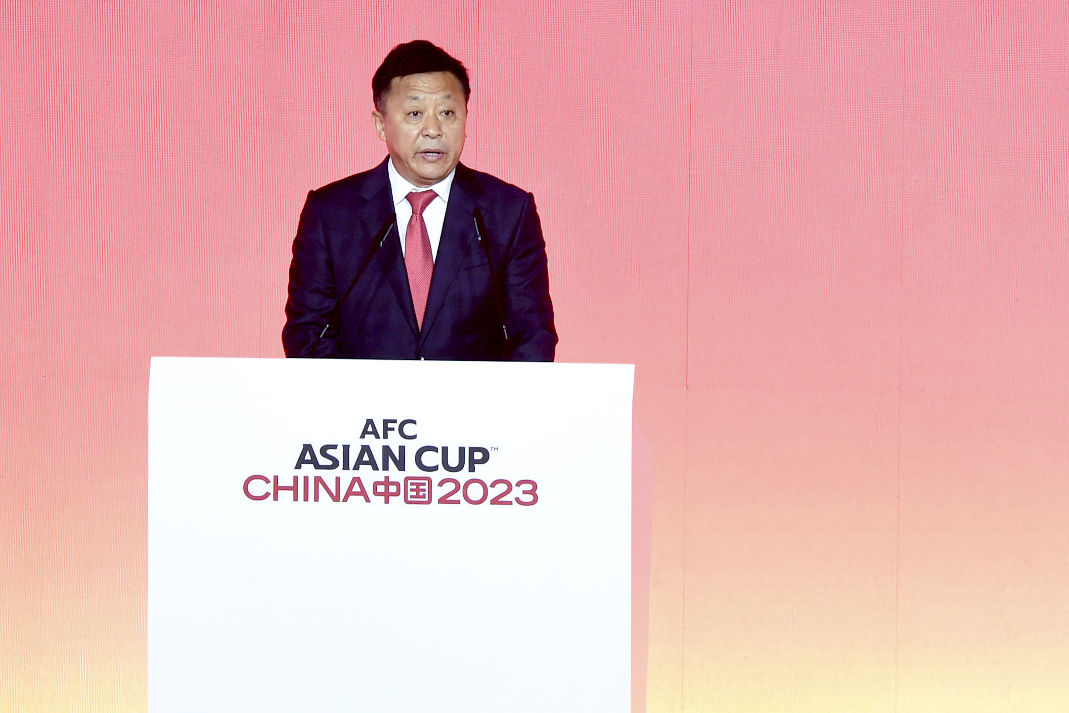 Du Zhaocai, deputy director of the State Sports General Administration and secretary of the Party Committee of the Chinese Football Association.