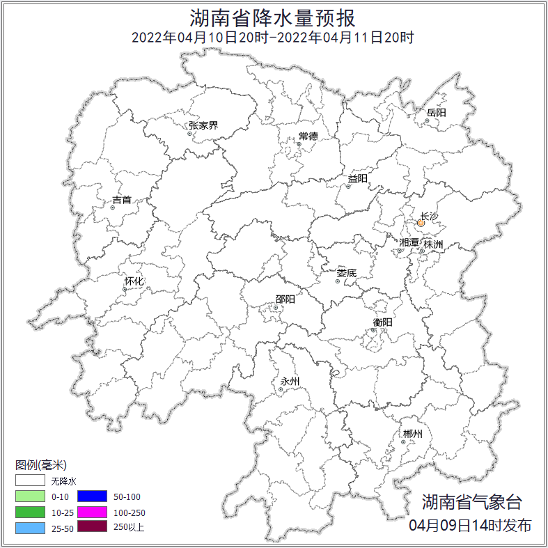 本周末湖南大部“晴热”天气持续 11日晚开始有较强降雨过程