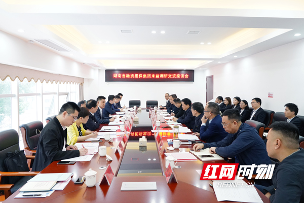 湖南省融资担保集团领导带队到益阳调研融资担保工作