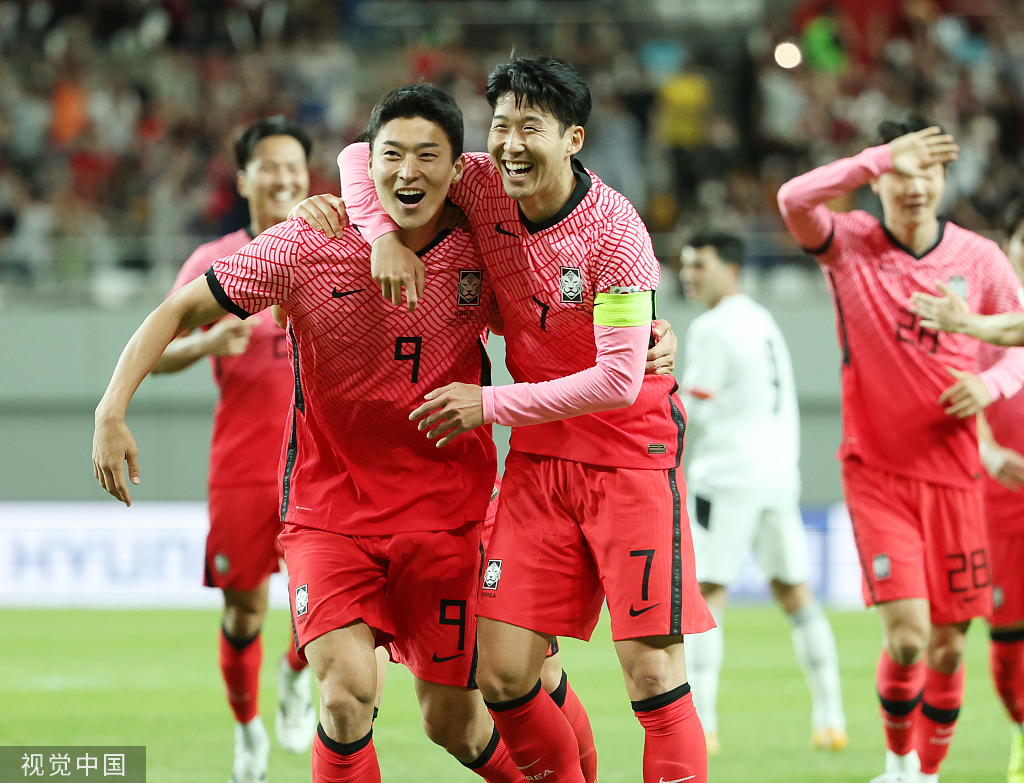 韩国队4比1击败埃及。