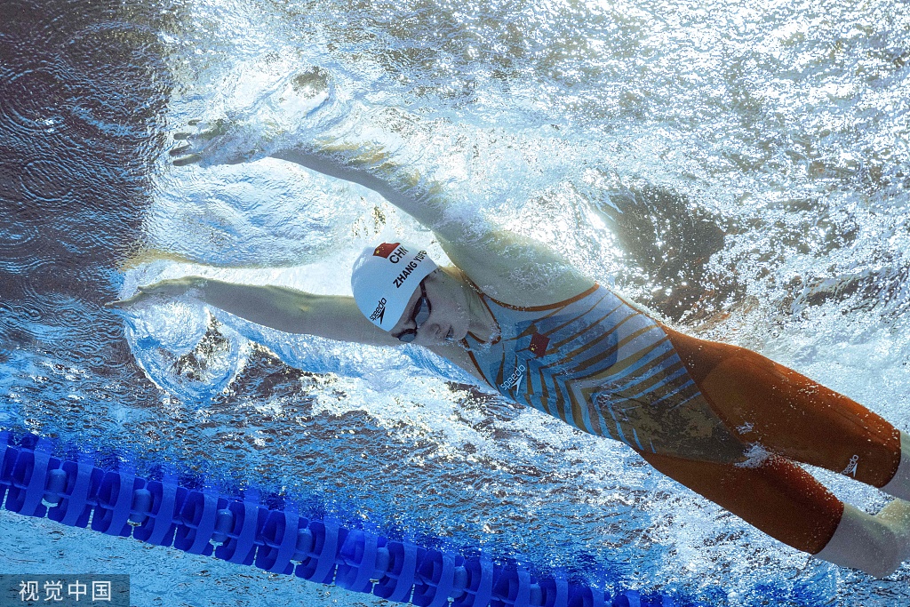 张雨霏参赛男女4×100米混合泳接力。