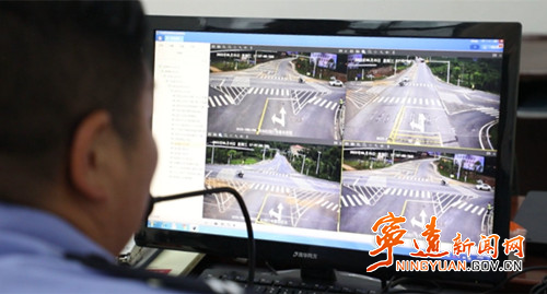 【創建全國文明城市】寧遠：“大喇叭”點名 村干部站崗 交通違法行為不出村1_副本500.jpg