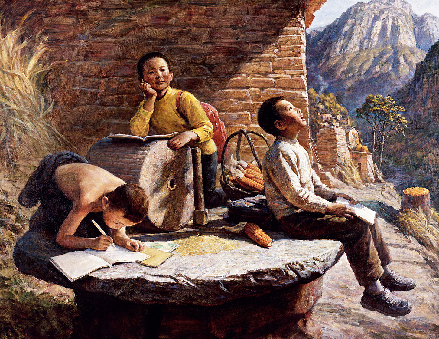 山里的太阳160x120cm.jpg