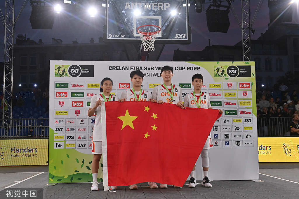 中国三人女篮获得铜牌。