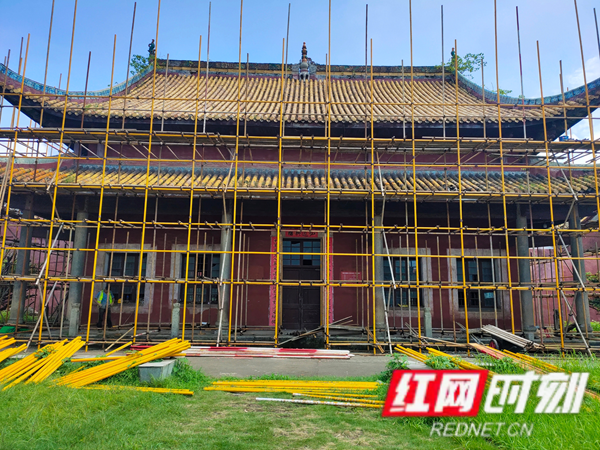 保护莲城文脉 湘潭文庙古建修缮工作正在进行中