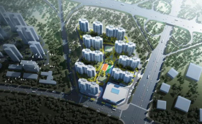 坪塘北片保障性住房二期项目设计效果图。资料图片