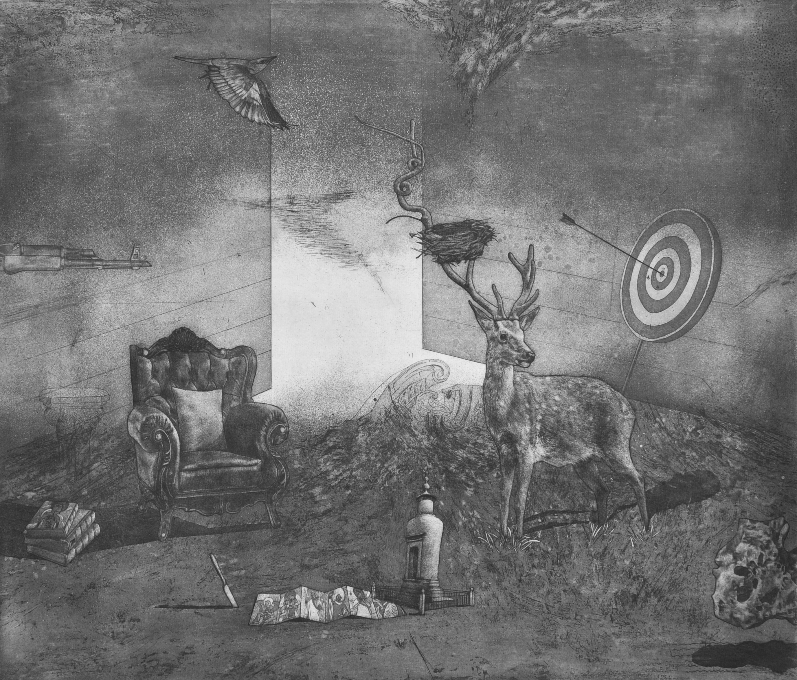 《一物一世界之文明烙痕》50×60cm 铜版画 2016年.jpg