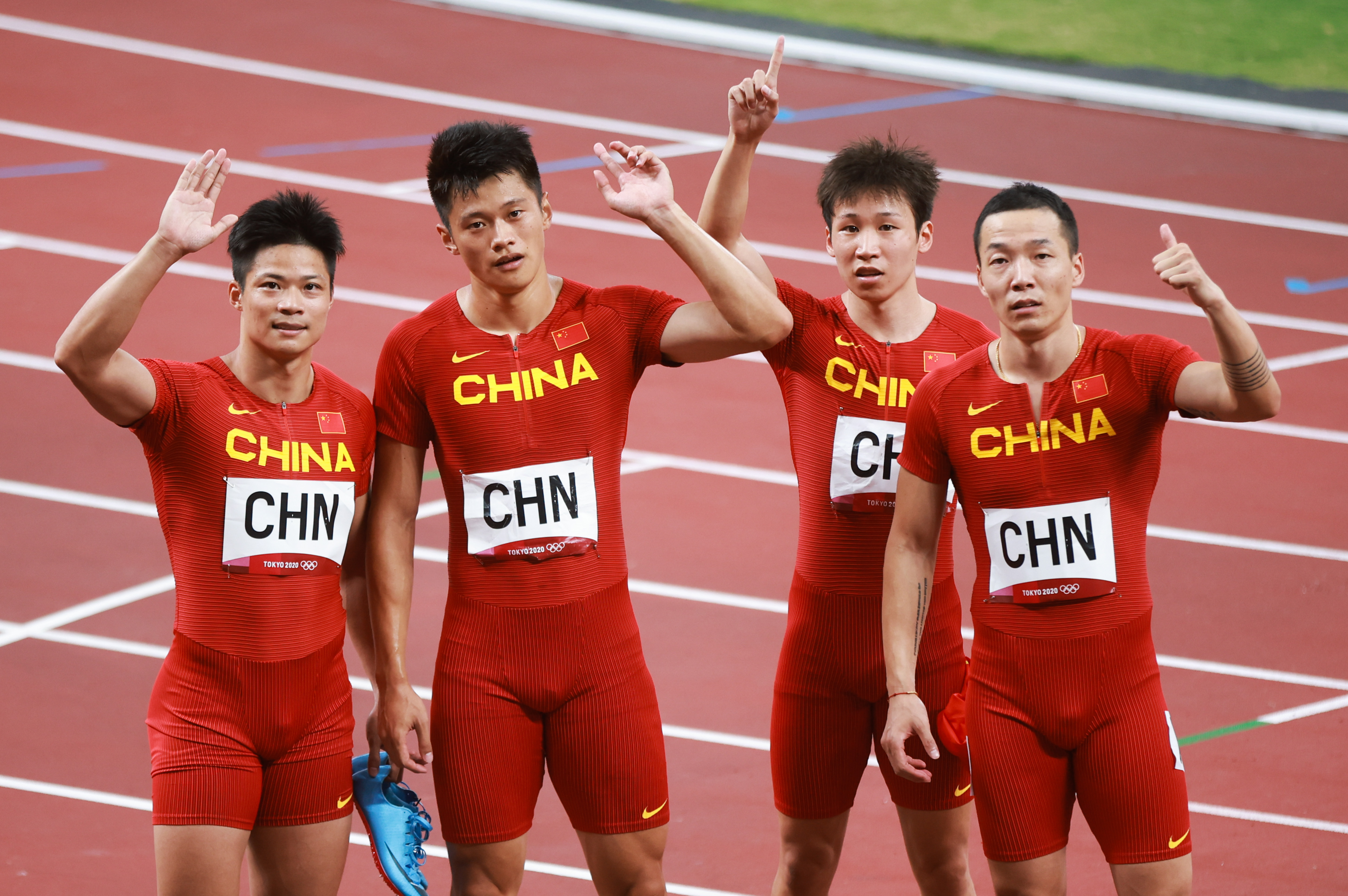 男子4X100米接力东京奥运阵容。