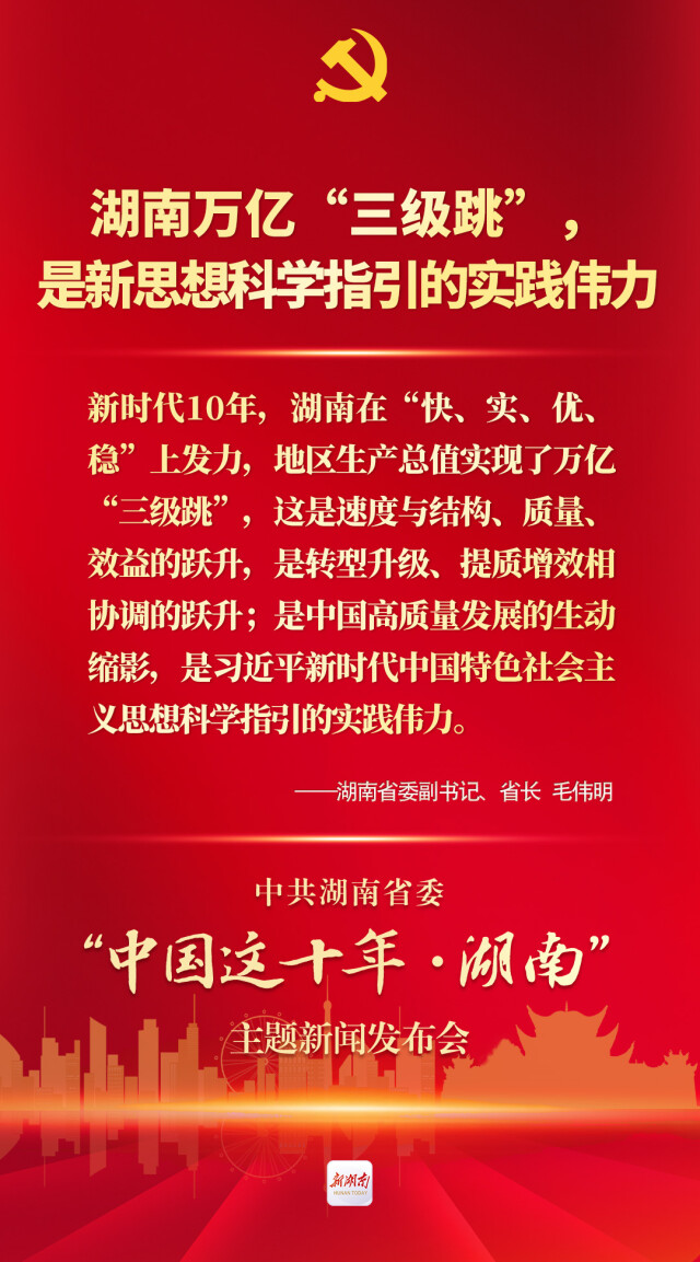 字字铿锵！这十年，接续奋斗，“湘”当精彩