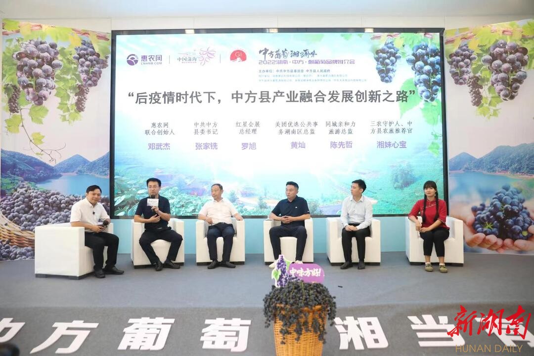 2022中方县刺葡萄品牌推介会在长沙举行