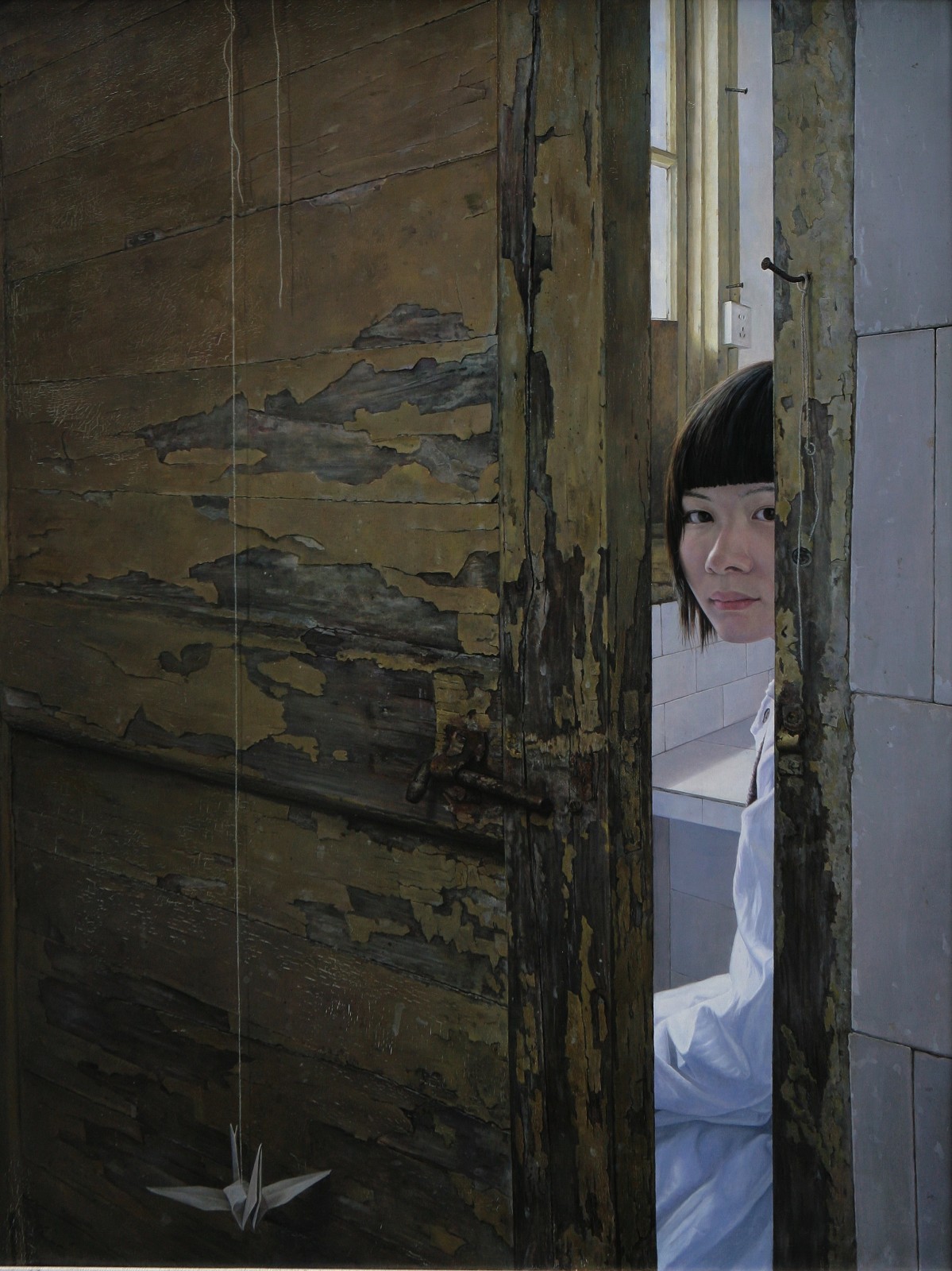 老门之一  60x80cm  2008 布面油画。（第二届中国小幅油画展）.jpg