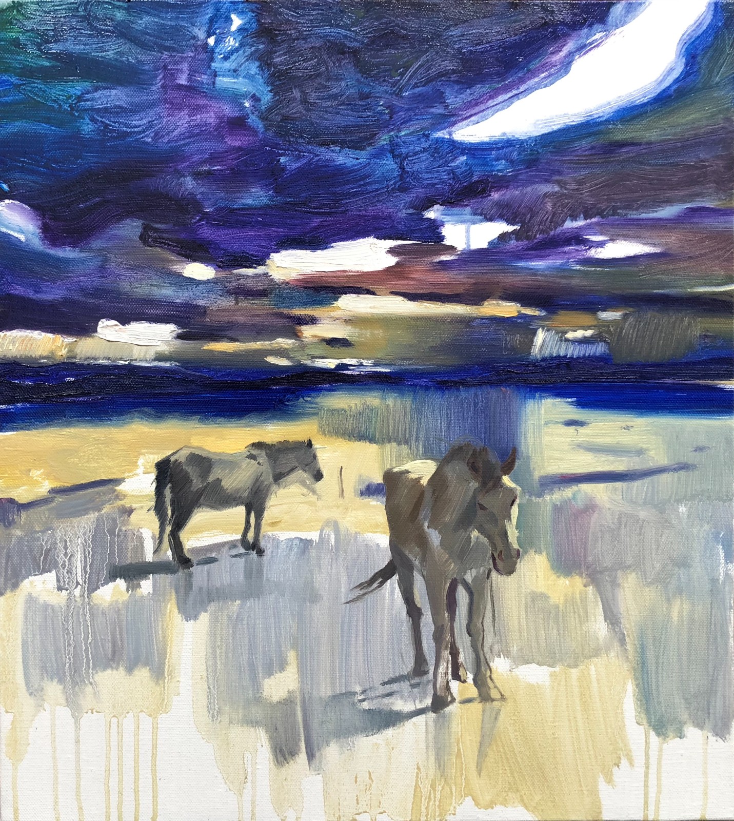 黄子恺《追光3》45×50cm 2022年布面油画.jpeg