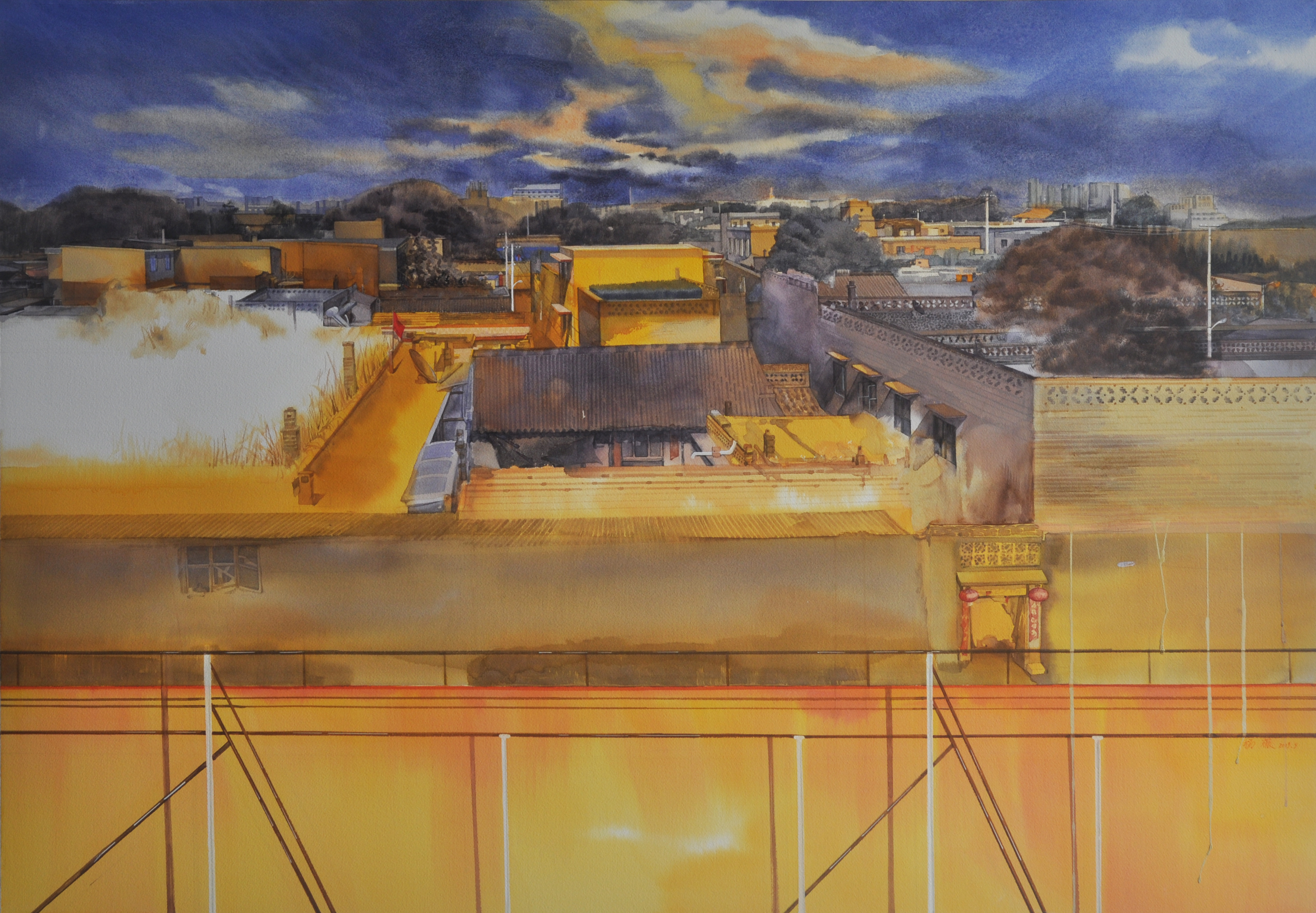 《归.城》77×112cm   纸上水彩  2019 （第七届全国画院美术作品展）.jpg