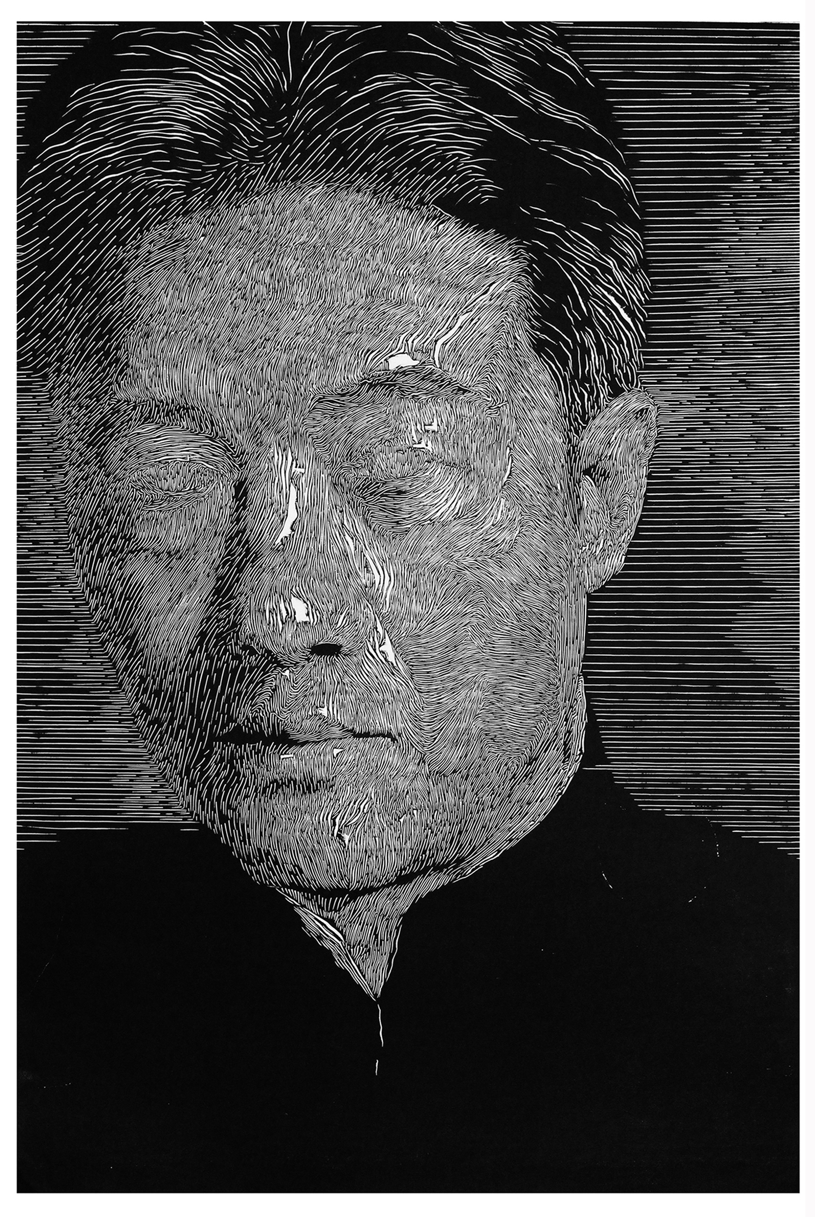 14-刘京作品-《大师 01-3》，90cmx60cm，木版画，2017年，.jpg
