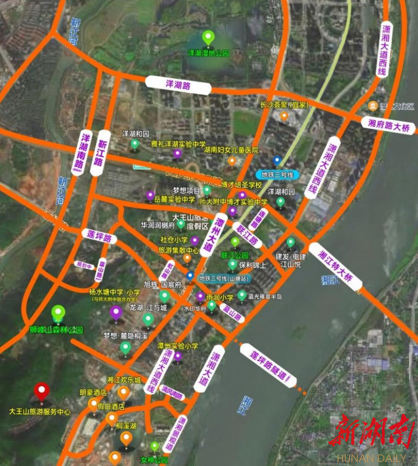 湘江科学城掀基础设施建设热潮  大王山南片区3条市政道路明年底建成通车