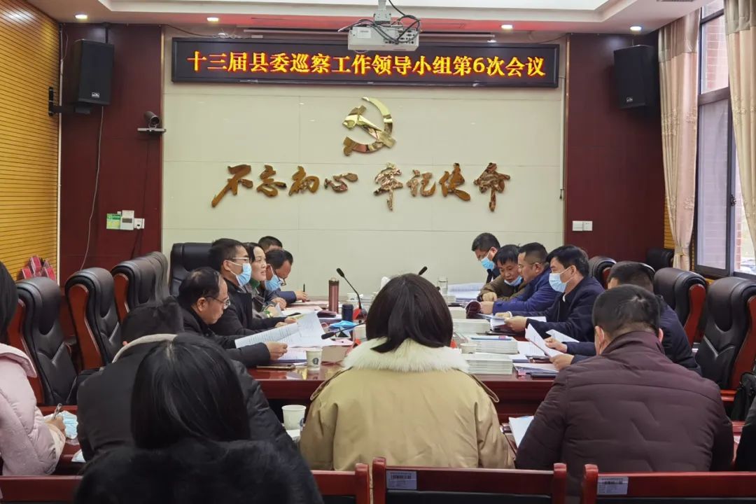 新邵县委巡察工作领导小组召开第六次会议(图1)