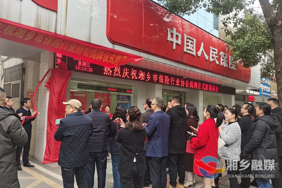 湘乡市保险行业协会揭牌成立