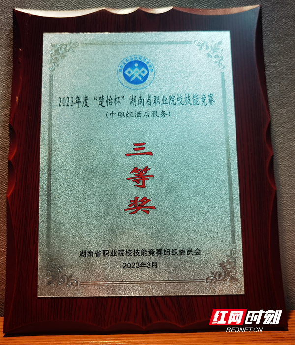 学校的荣誉奖牌。（陈丽 摄）.jpg