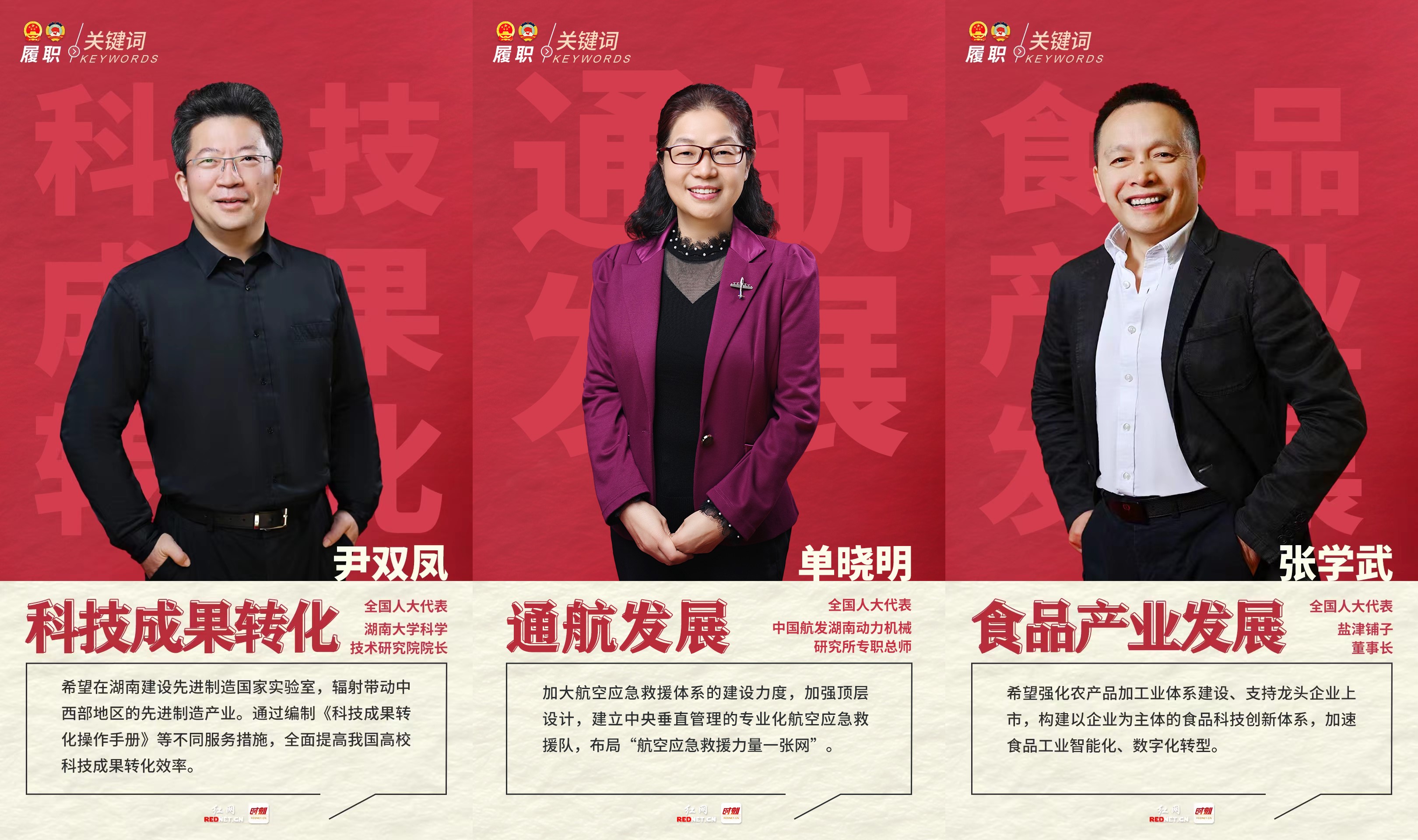 海报丨人民代表为人民 来听在湘全国人大代表们的履职关键词