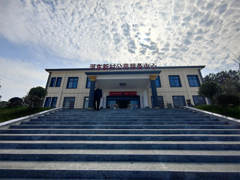 湖南省宁乡市道林镇河东新村公共服务中心。人民网记者 李芳森摄