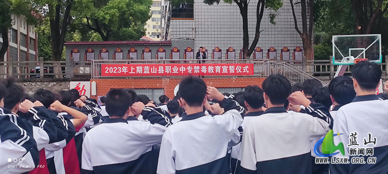 蓝山县组织在校学生开展禁毒宣誓暨签名活动.jpg