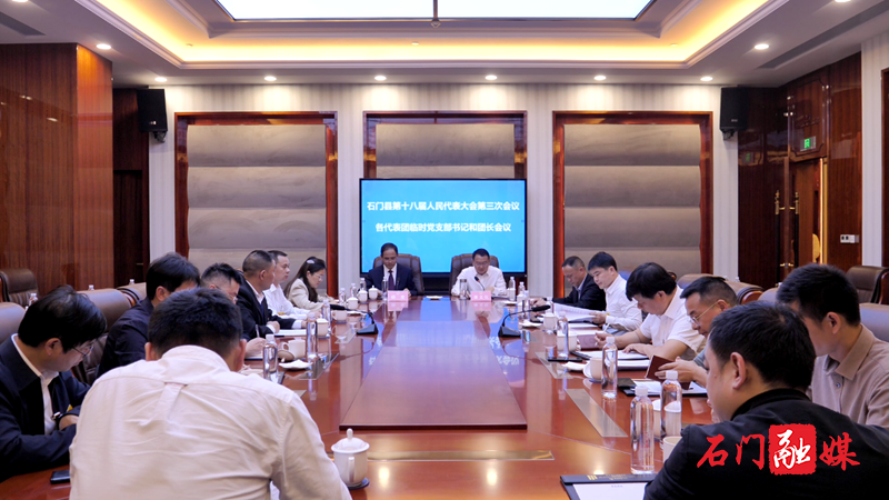 石门县第十八届人民代表大会第三次会议召开各代表团临时党支部书记和团长会议1.png