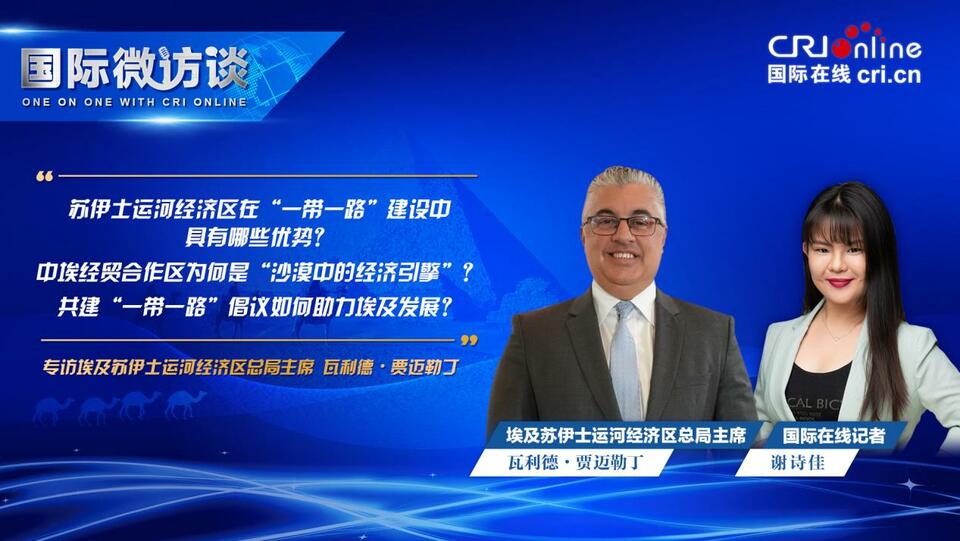 【国际微访谈】埃及苏伊士运河经济区总局主席：共建“一带一路”倡议有助于实现埃及的经济繁荣_fororder_222