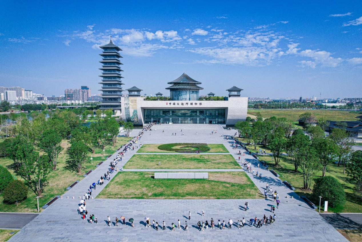 扬州中国大运河博物馆成了游客追捧的“网红馆”。 扬州市委网信办供图