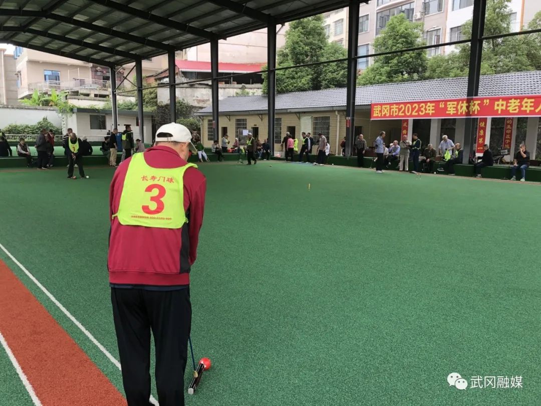 武冈市举办军地离退休干部门球比赛(图2)