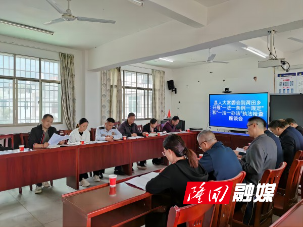 县人大常委会到荷田乡开展安全生产“一法一条例一规定”和道路交通“一法一办法”执法检查(图1)