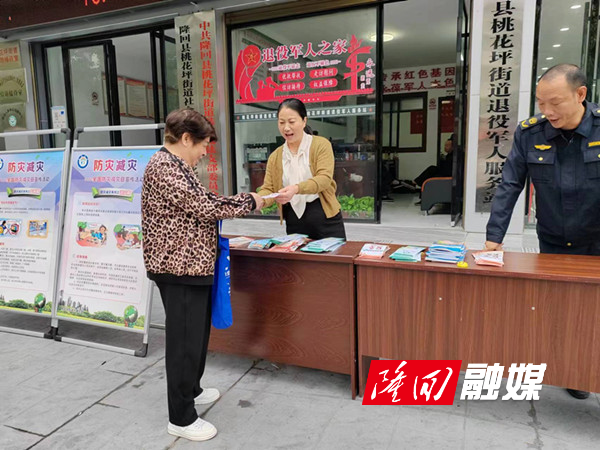 桃花坪街道组织开展“共同打造韧性未来”防灾减灾宣传活动(图2)