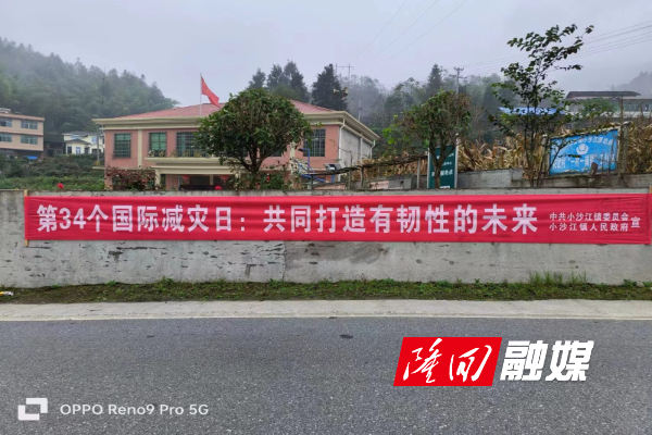 小沙江镇开展第34个国际减灾日主题宣传活动(图1)
