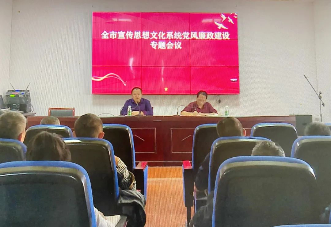 武冈市宣传系统举行“12345课堂”暨党风廉政教育培训(图1)