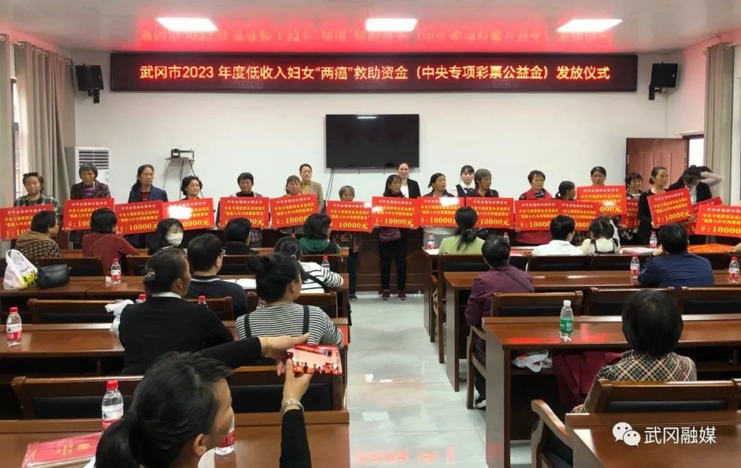 武冈市举行“两癌”救助金发放仪式(图2)