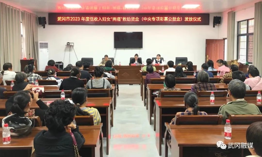 武冈市举行“两癌”救助金发放仪式(图1)