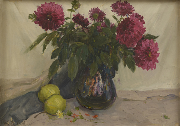 11卫祖荫：《花》，39cm×54.5cm，纸本油画，1981年.jpg