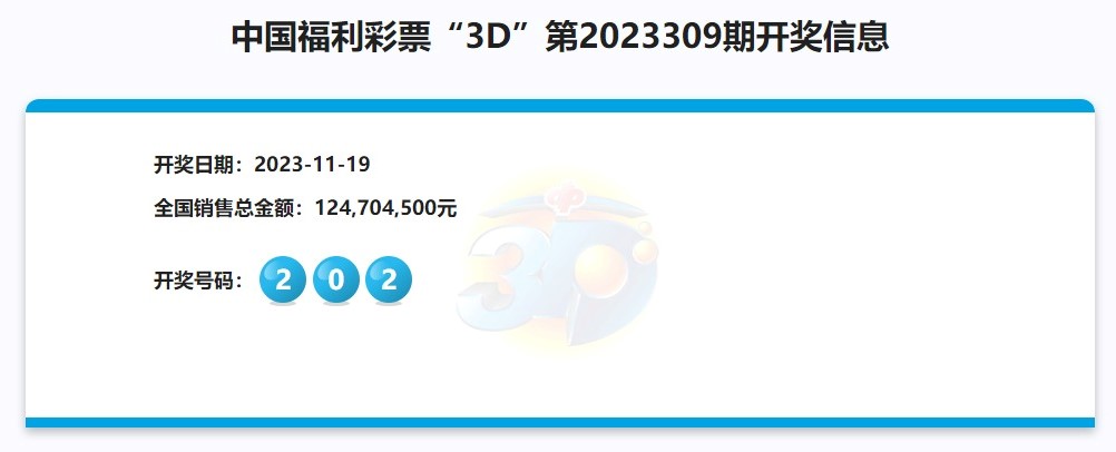 2023年11月19日湖南中国福利彩票开奖信息