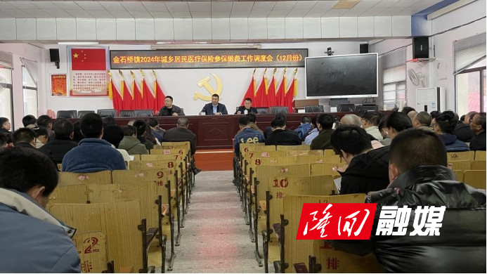 金石桥镇召开2024年城乡居民医保参保缴费工作调度会(图1)