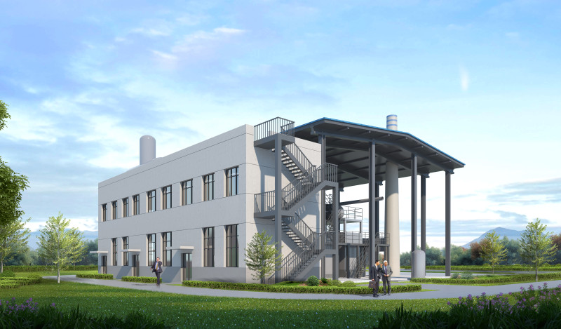 望城经开区铜官工业园将新建一套80吨/小时规格备用燃气锅炉（效果图）。园区供图