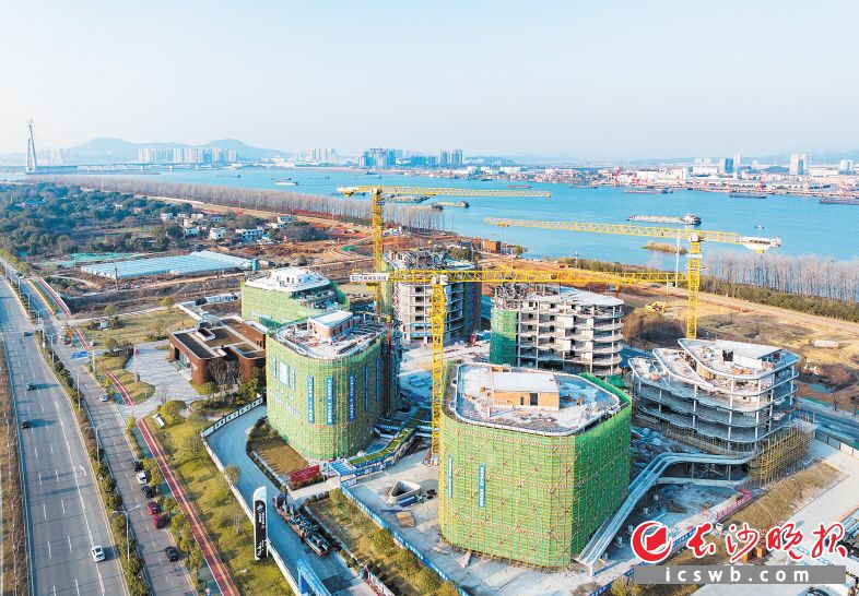 望城以大泽湖·海归小镇研发中心为核心，沿湘江布局400亩的创新产业带。　　长沙晚报全媒体记者 邹麟 摄