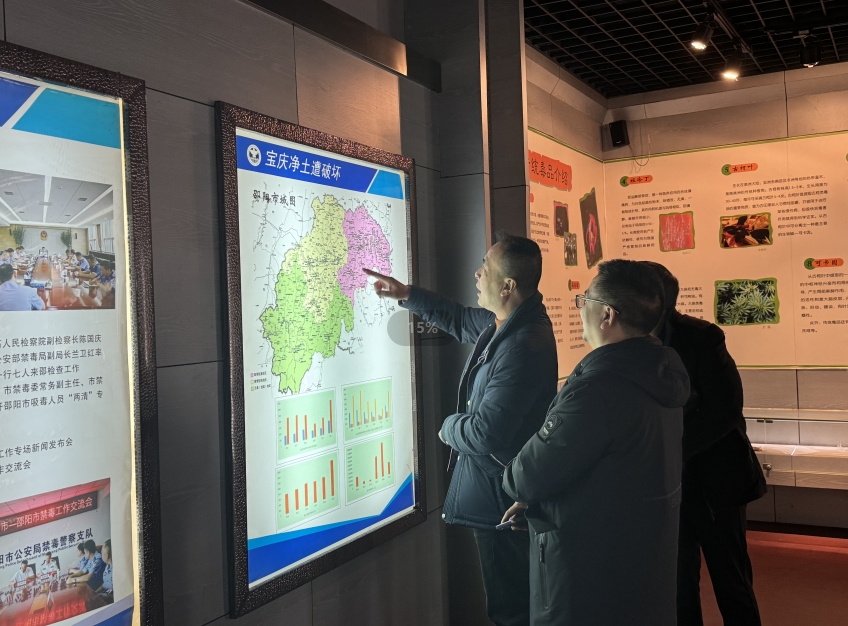 邵阳市生态环境局双清分局:参观禁毒教育基地，铸牢禁毒思想防线(图2)