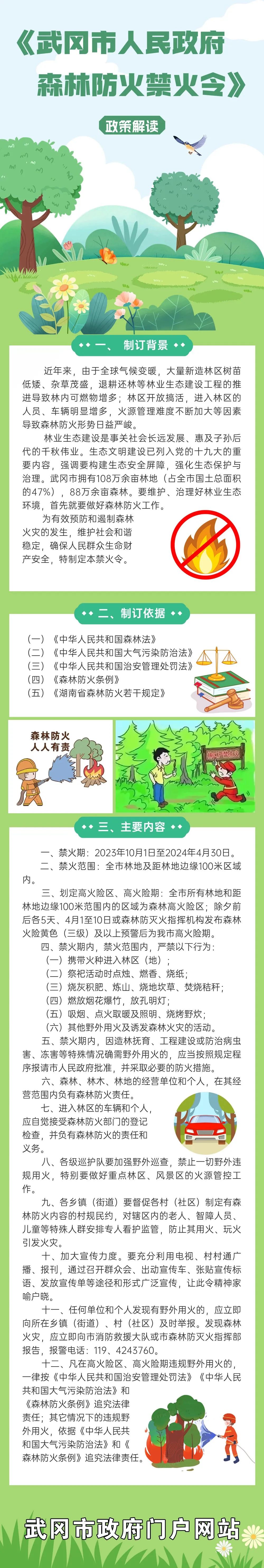 《武冈市人民政府森林防火禁火令》政策解读(图1)